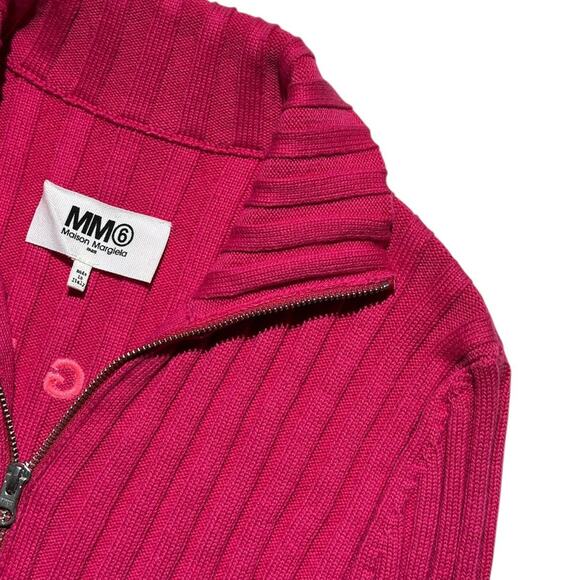 Ribbed stretch zippered sweater - Picture 3 of 7